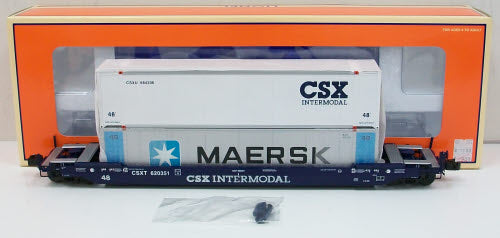 Lionel 6-27506 CSX Flat Car w/ Maersk Container