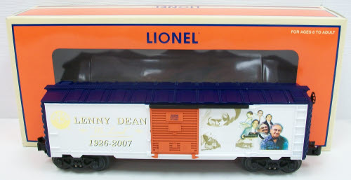 Lionel 6-39299 O Gauge Lenny Dean Commemoration Boxcar