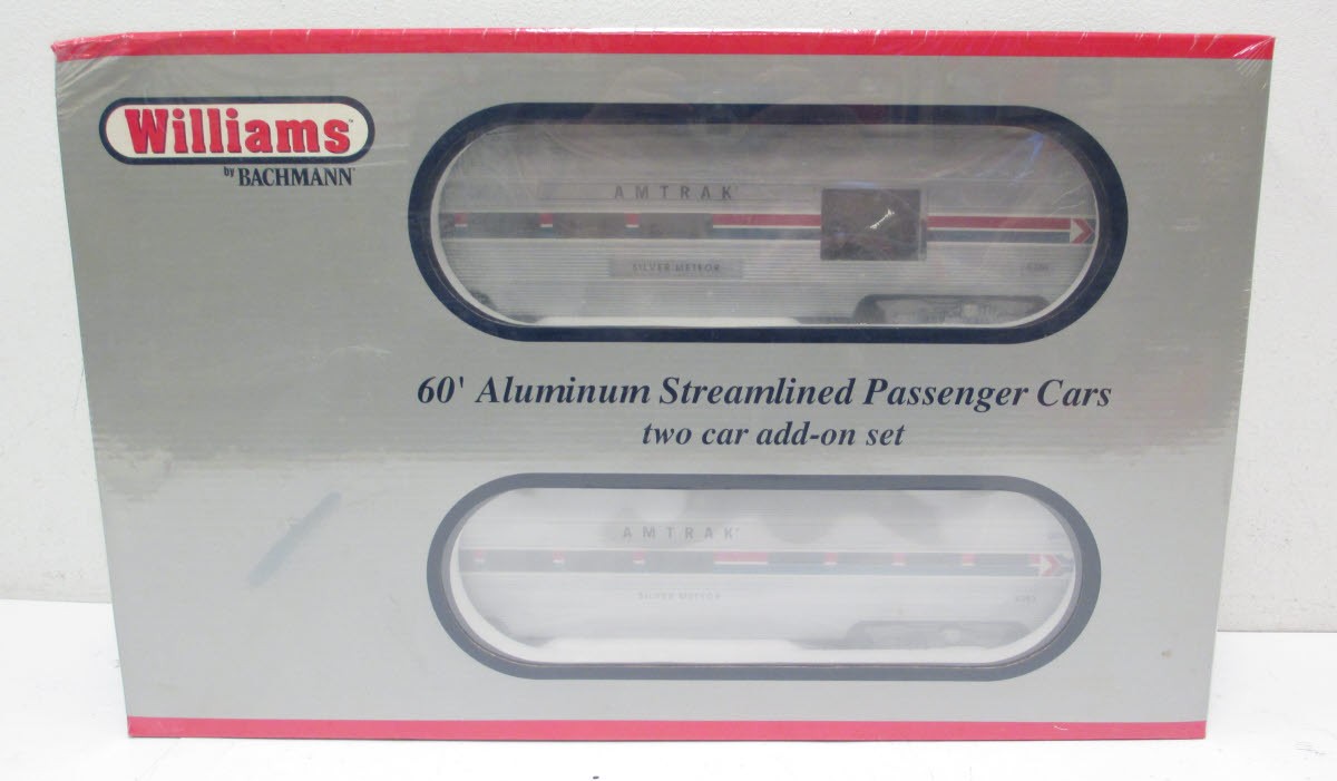 Williams 43027 O Gauge Amtrak 60 Ft. Streamline Passenger Cars (Set of 2)