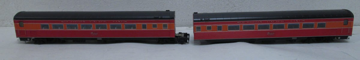 MTH 80-60010 HO SP Articulated Chair/Chair Passenger Car Set (Set of 2)