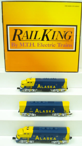 MTH 30-2715-1 Alaska F-3 ABA Diesel Engine Set w/Proto-Sound 2.0 #1500/1501/1502