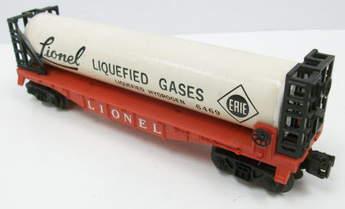 Lionel 6469 Vintage O Bulkhead Car W/Liquefied Gas Cylinder
