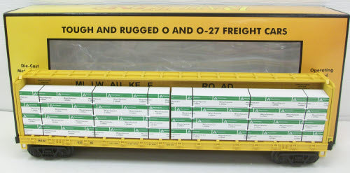 MTH 30-76325 Milwaukee Road Center I-Beam Flatcar