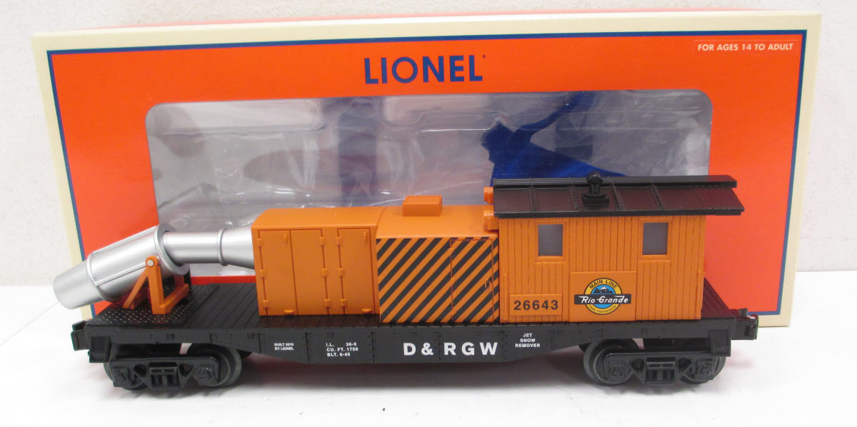 Lionel 6-26643 O-27 Denver & Rio Grande Western Jet Snowblower