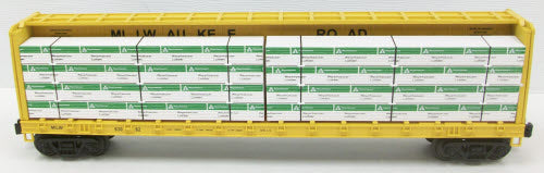 MTH 30-76325 Milwaukee Road Center I-Beam Flatcar