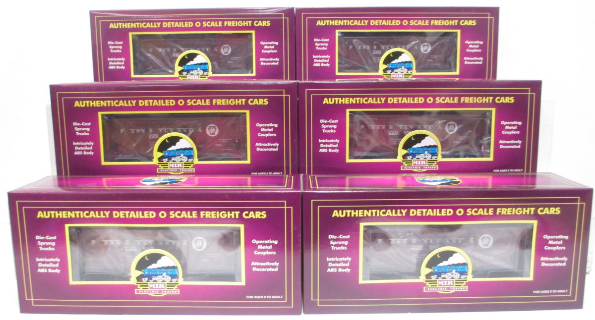 MTH 20-90377 O Pennsylvania 34' Composite Hopper Car Set (Set of 6)