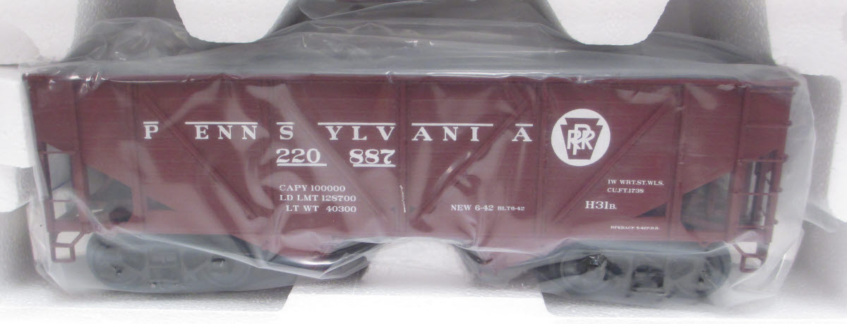 MTH 20-90377 O Pennsylvania 34' Composite Hopper Car Set (Set of 6)