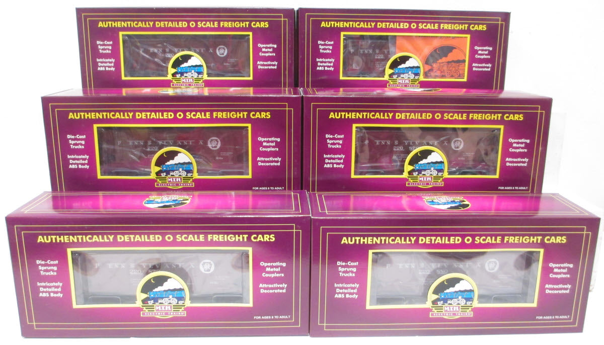 MTH 20-90376 O Pennsylvania 34' Composite Hopper Car Set (Set of 6)
