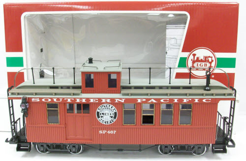LGB 43750 G Scale Southern Pacific Drover’s Caboose w/ Metal Wheels #467