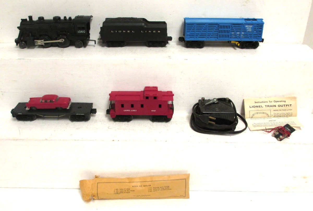 Lionel 1109 Vintage O 1060 Steam Freight Set w/6404, 3386, 6047