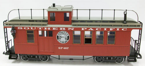 LGB 43750 G Scale Southern Pacific Drover’s Caboose w/ Metal Wheels #467