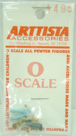 Arttista 1495 O Scale Pewter Two Kids for Pedal Boat
