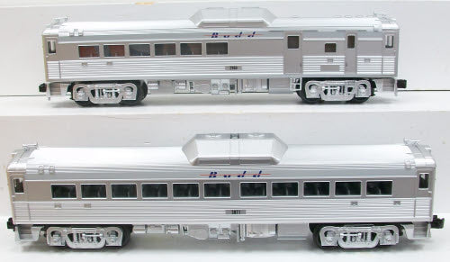 MTH 30-2693-1 O Budd Demonstrator RDC Budd Car Set w/Proto-Sound 2.0 (Set of 2)