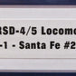 Atlas 0407-1 O Santa Fe RSD-4/5 Diesel Locomotive #2131 - 3-Rail