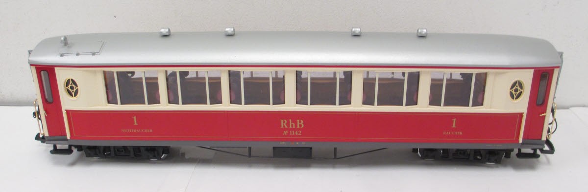 LGB 30650 G Scale RhB Passenger Car - Metal Wheels