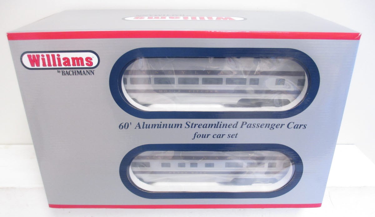 Williams 43099 Pennsylvania 60 Ft. Streamline Passenger 4-Pack