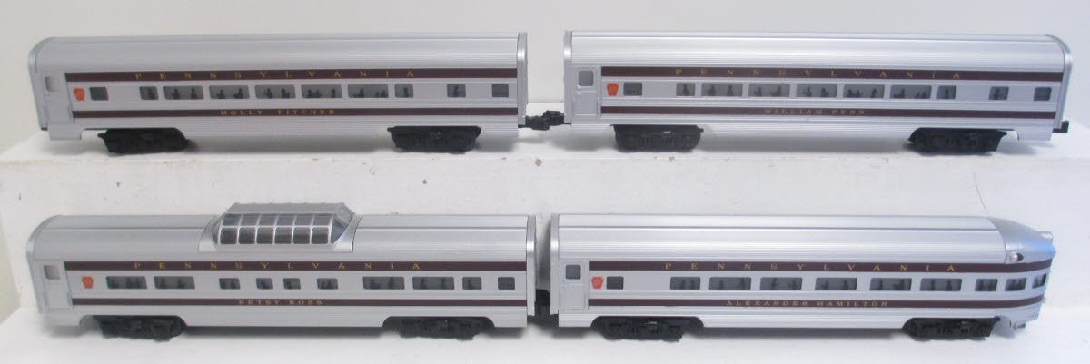 Williams 43099 Pennsylvania 60 Ft. Streamline Passenger 4-Pack