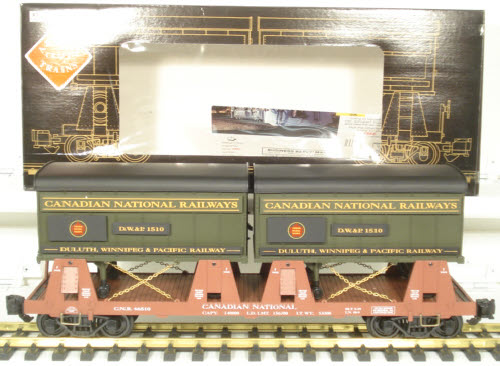 Aristo-Craft 46510 G Scale Canadian National Piggyback Flatcar w/2 Trailers