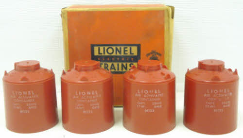 Lionel 6112-25 Vintage O Canisters in Separate Sale Box (Set of 4)