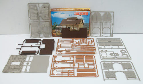 Vollmer 3727 HO Scale Barn Plastic Model Building Kit