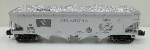 K-Line 6-22454 O Oklahoma State Quarter Diecast 4-Bay Hopper Bank