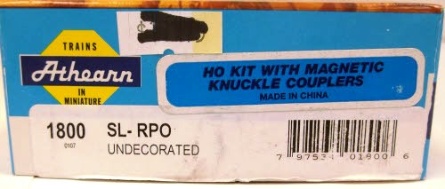Athearn 1800 HO Undecorated 72' Streamlined RPO Kit