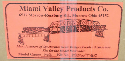 Miami Valley WT60 HO Scale Bridge Kit