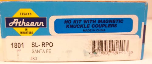 Athearn 1801 HO Scale Santa Fe 72' Streamlined RPO Kit