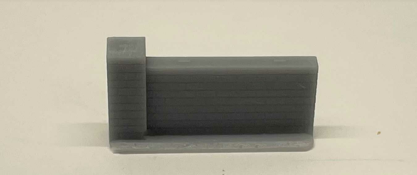Phoenix Precision Models 30501 N Half Wall 3D Printed Resin Kit (Pack of 2)