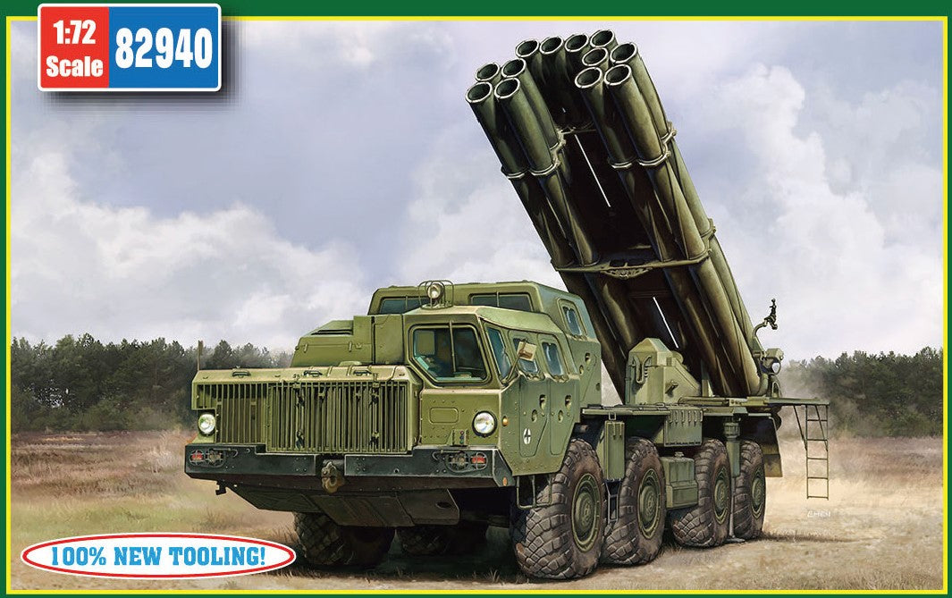 Hobby Boss 82940 1:72 9A52-2 Smerch-M Rocket Launcher Plastic Model Kit