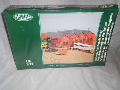 Heljan 1719 Railway Car Repair Shop Model Kit – Trainz