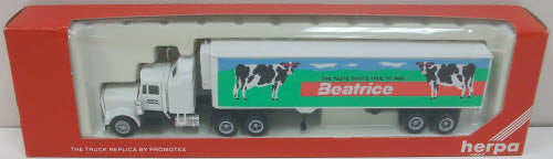 Herpa 6056 HO Beatrice Freightliner Tractor With Trailer