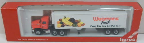 Herpa 6072 HO Wegmans Fresh Tractor Trailer – Trainz