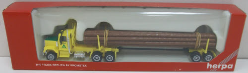 Herpa 6172 HO Weyerhaeuser Tractor Trailer With Logs