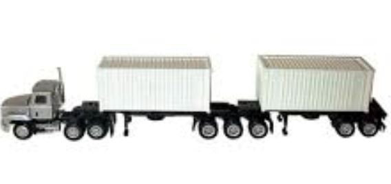 Herpa 6267 HO Mack CH 603 B-Train with Container