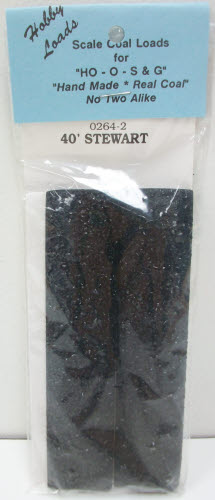 Hobby Loads 0264-2 Coal Load 40' Stewart 2pk