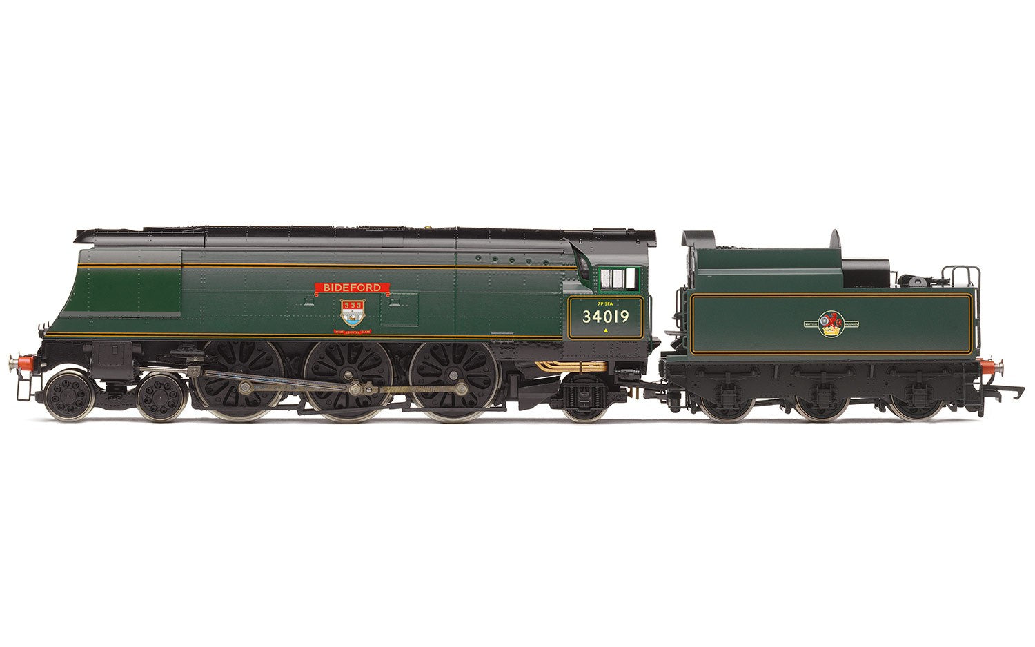 Hornby R3638 OO BR West Country Class 4-6-2 Steam Locomotive #34019