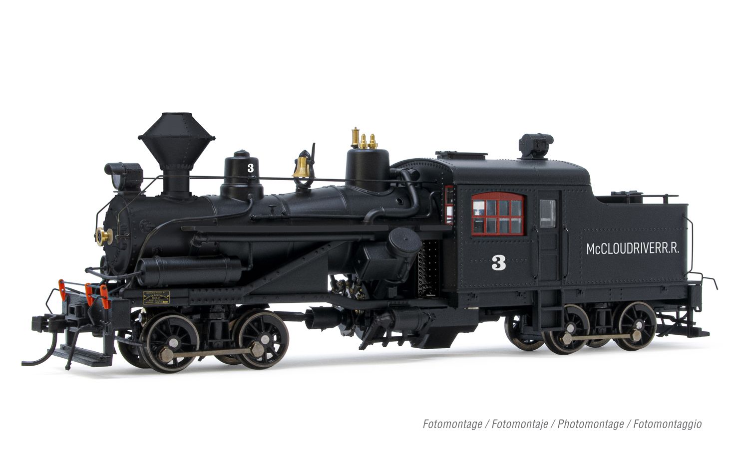 Rivarossi HR2946S HO McCloud River 2-Truck Heisler Steam Locomotive DCC/Sound #3