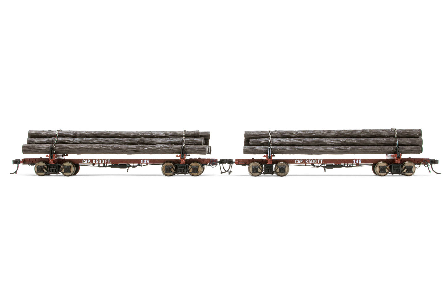 Rivarossi HR6539 HO Pickering Lumber Corp. Log Cars #143/145 (Pack of 2)