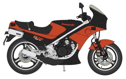Hasegawa 21740 1:12 Kawasaki KR250 Black/Red Racing Motorcycle Plastic Model Kit