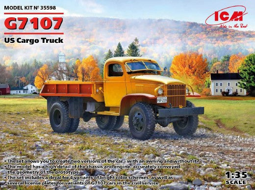 ICM 35598 1:35 G7107 US Cargo Truck Plastic Model Kit