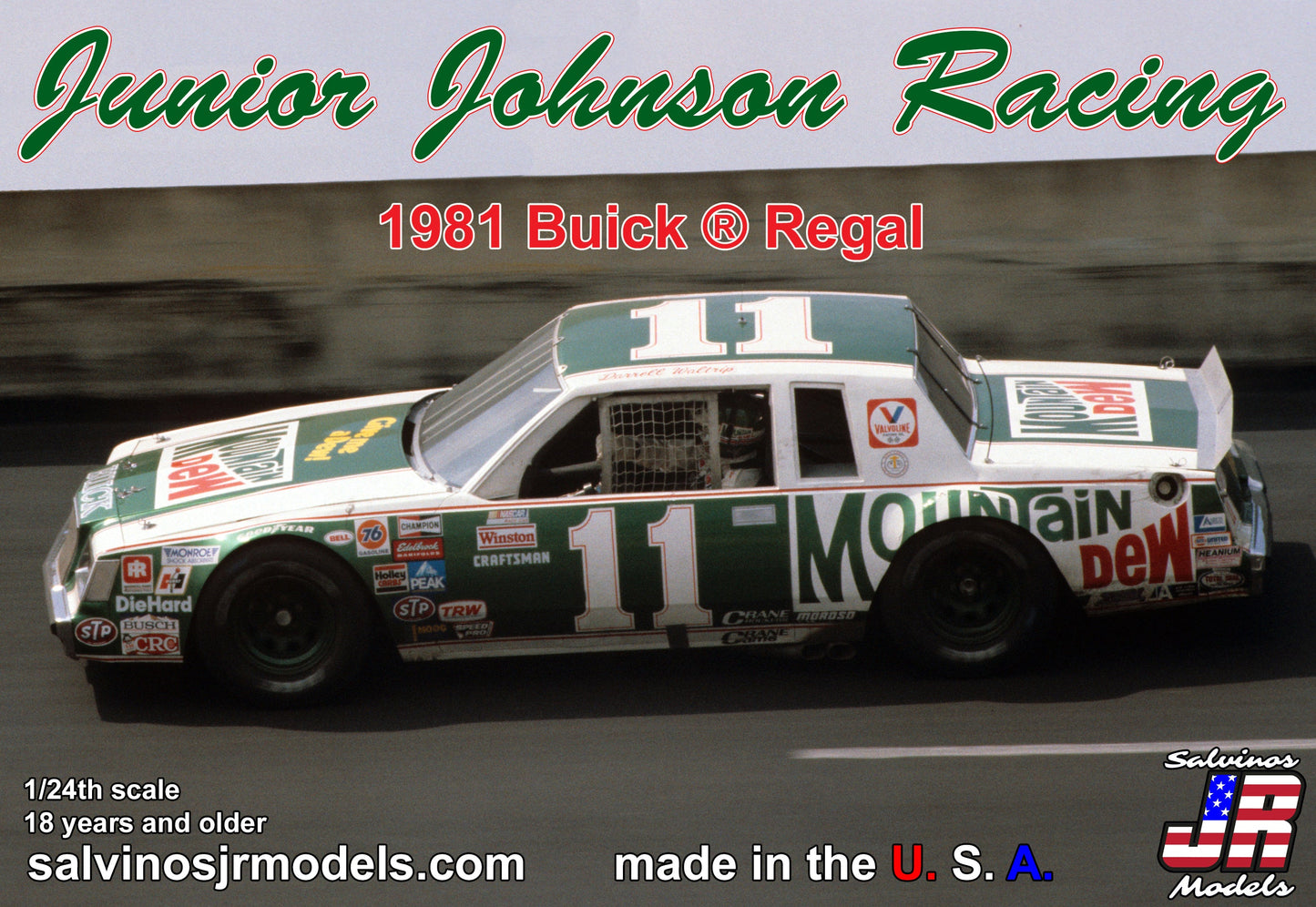 Salvinos JR Models JJB1981D 1:24 Junior Johnson Racing '81 Buick Regal Model Kit