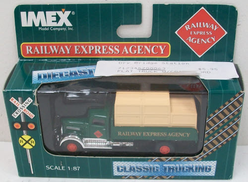 Imex 70006 1:87 Railway Express Agency Flat Truck W/Crate Load