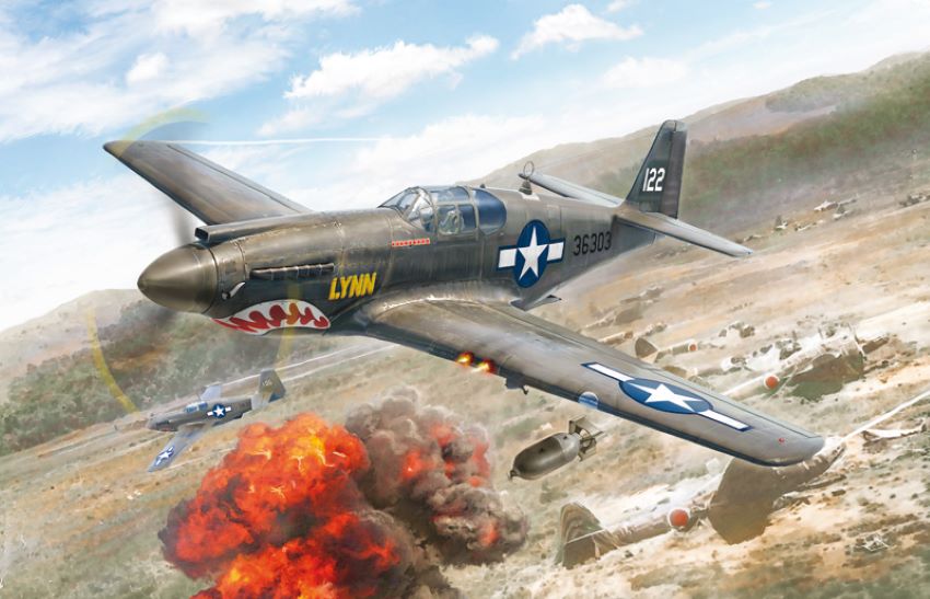Italeri 1423 1:72 P-51A Mustang Military Aircraft Plane Model Kit