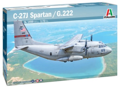 Italeri 1450 1:72 C27J/G222 Spartan Cargo Transport Aircraft Plane Model Kit