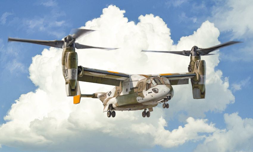 Italeri 1463 1:72 V-22A Osprey Military Aircraft Plane Model Kit