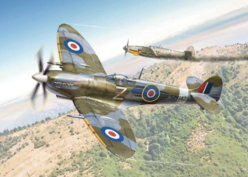 Italeri 2804 1:48 Spitfire Mk. IX Military Aircraft Plane Model Kit
