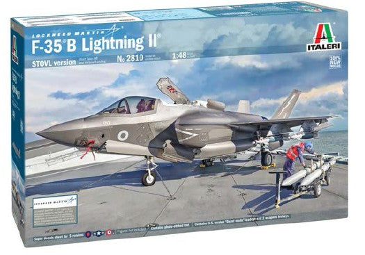 Italeri 2810 1:48 F-35B Lightning II STOVL Version Military Aircraft Plane Kit