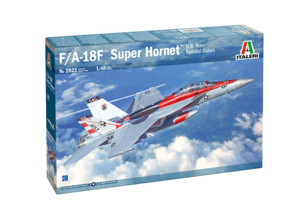 Italeri 2823 1:48 F/A-18F Super Hornet US Navy Military Aircraft Plane Model Kit