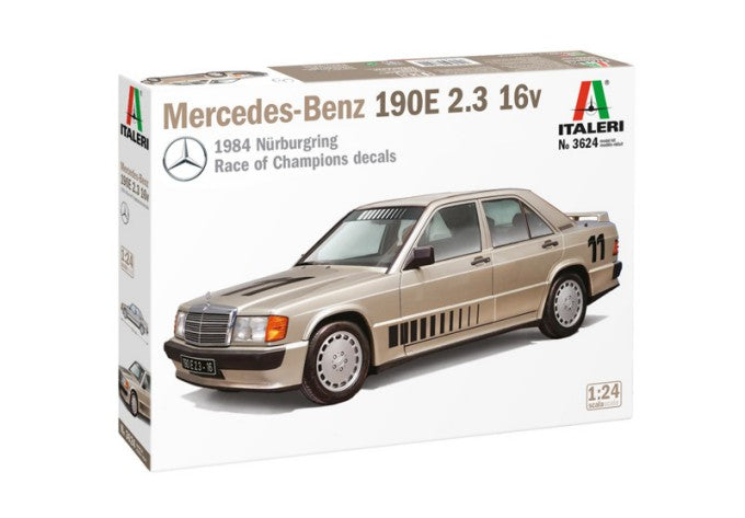 Italeri 3624 1:24 Mercedes Benz 190E 2.3 16V Car Plastic Model Kit